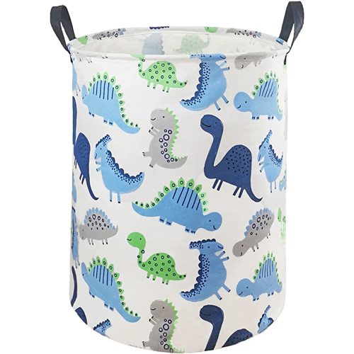 Kids Hamper Storage Basket Nursery Bins Baby Gift Toy Organizer Box Laundry Basket Large Canvas Collapsible Chest for Home/Dorm/Kitchen/Pet/Closet/Shelf/Room Decor(Dinosaur)