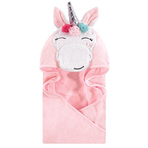 Hudson Baby Cotton Animal Face Hooded Towel