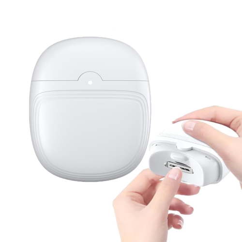Electric Automatic Nail Clipper with Light & 2 Speeds,Fingernail Cutter and File 2 in 1 Design, Nail Scraps Storage,USB Rechargeable Safety Fingernail Trimmer for Baby, Kids, Seniors and Adult
