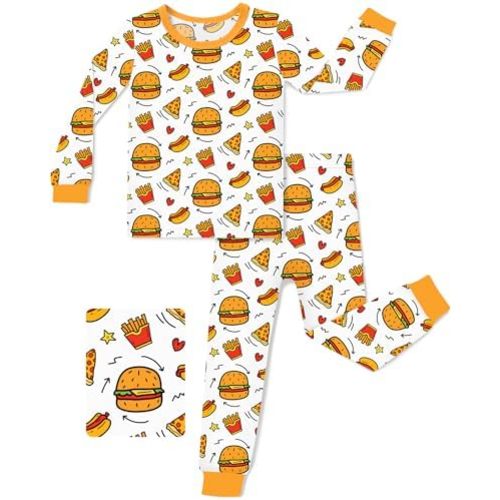 Bamboo Viscose Toddler Pajamas Boys Girls Baby 12M-8Y Pjs Sets Kids 2pcs Snug fit Long-Sleeve Sleepwear