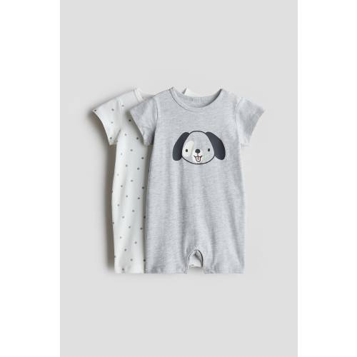 2-PACK COTTON JERSEY PAJAMA JUMPSUITS