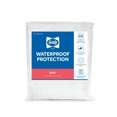 Mini Crib Mattress Pad | Sealy Waterproof Protection