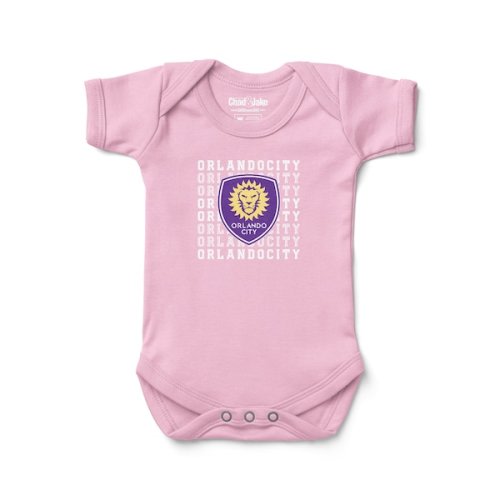 Newborn & Infant Orlando City SC Chad & Jake Pink Retro Bodysuit