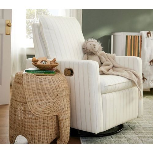 Rattan Elephant Side Table (22")