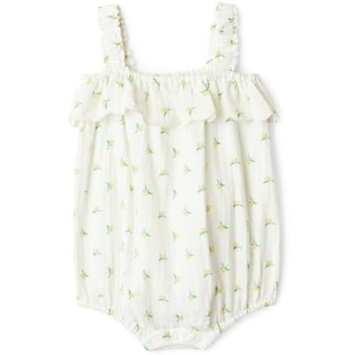 Amazon Essentials x Sofia Grainge Baby Girls' Cotton Gauze Sleeveless Romper