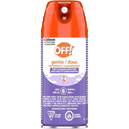 OFF Gentle DEET Free Insect and Mosquito Repellent, Bug Spray for Camping, Bug Repellent Safe for Clothing, 142 g, (Packaging May Vary)
