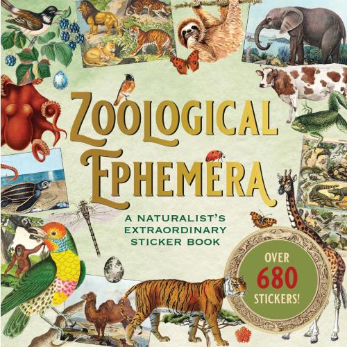 Zoological Ephemera Sticker Book (over 680 stickers!) by | The Spaniel's Tale Bookstore