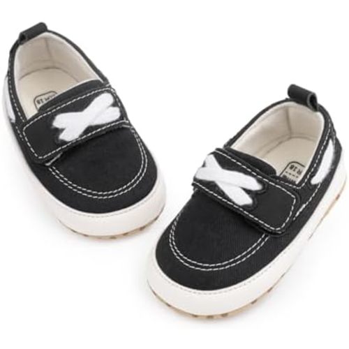 Infant Baby Boys Girls Canvas Sneaker Toddler Slip On Anti Skid Newborn First Walkers Candy Shoes for 0-18 Months
