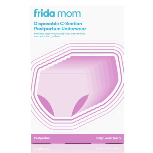 Frida Mom Disposable Postpartum Underwear for Women, High Waist, Petite (8 Count)