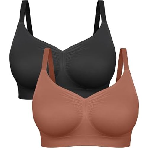 FeelinGirl Bralettes for Women with Support Comfortable Bras No Underwire Seamless Everyday Bras