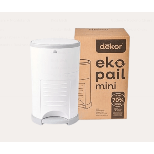 DÉKOR | Eko Mini Diaper Pail White | Kido Bebe