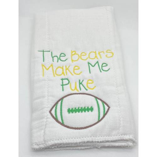 Green Bay Packers Baby Gift - Burp cloth - Football - Baby Shower Personalized Gift - New Baby Gift - Baby Boy - Packers Fan - New Baby Gift