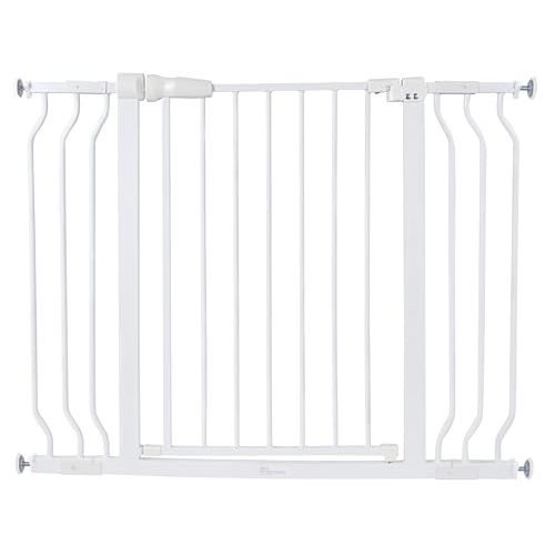 BalanceFrom Easy Walk-Thru Baby and Pet Safety Gate with Hold-Open and Auto-Close – Adjustable Steel Barrier for Stairs, Doorways, and Hallways, No Drilling Installation