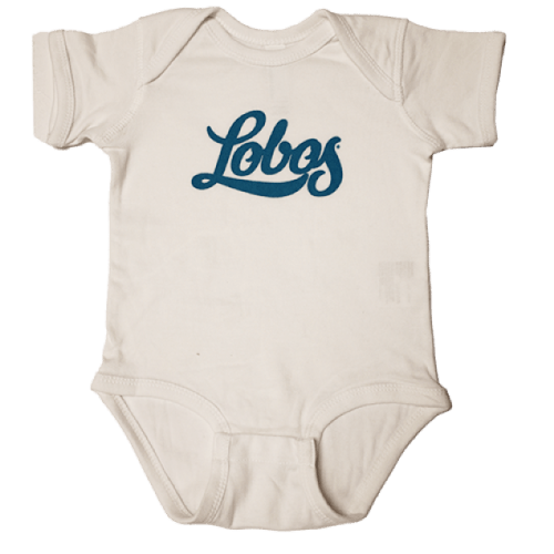 UNM Bookstore Infant CI Sport Baby Onesie Lobos White