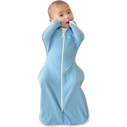 Love to Dream Swaddle UP, Baby Sleep Sack, Self-Soothing Swaddles for Newborns, 8-13 lbs, Snug Fit Helps Calm Startle Reflex, New Born Essentials for Baby, Dusty Blue