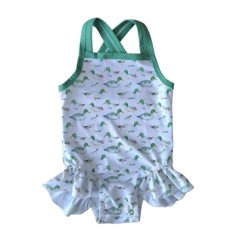 Mallard Ruffle Swimsuit (Size up) - RTS – Little Southern Brand