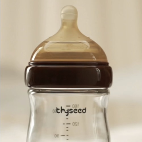 Thyseed Glass Natural Feeding Anti-Colic Baby Bottle
