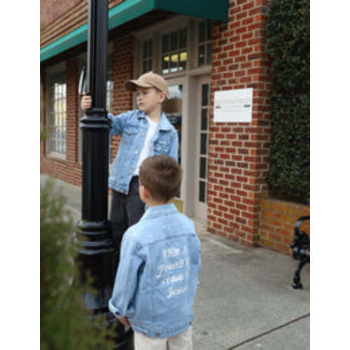 What a Friend in Jesus Kids Denim Jacket | Elevated Faith