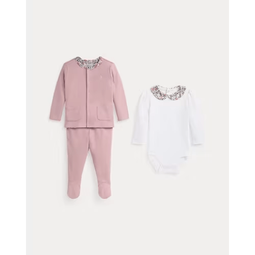 Ralph Lauren Bodysuit, Pant & Reversible Jacket Set