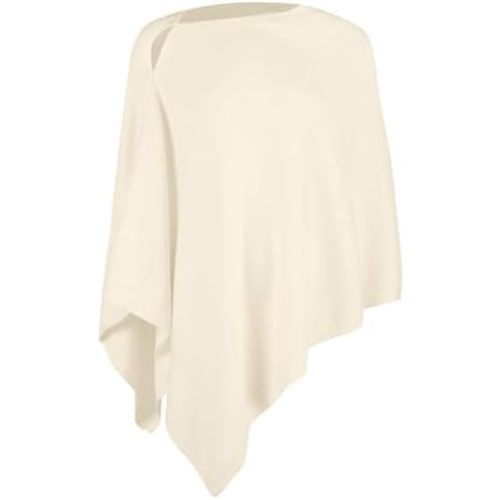 Lacretazhi Women'S Shawl Wraps Poncho Sweater Lightweight Knit Scarf With Buttons Versatile Cape Cardigan Spring Summer Fall