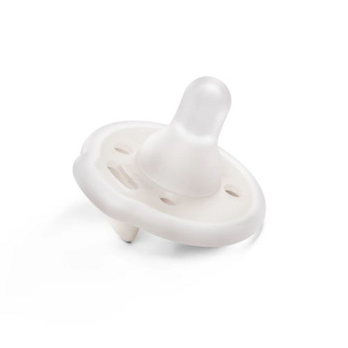 breast-like pacifier 0-12 mo single - pearl | mōmi