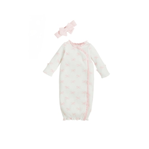 Bow Baby Bow Take-Me-Home Set for 0-3 Months | Mud Pie
