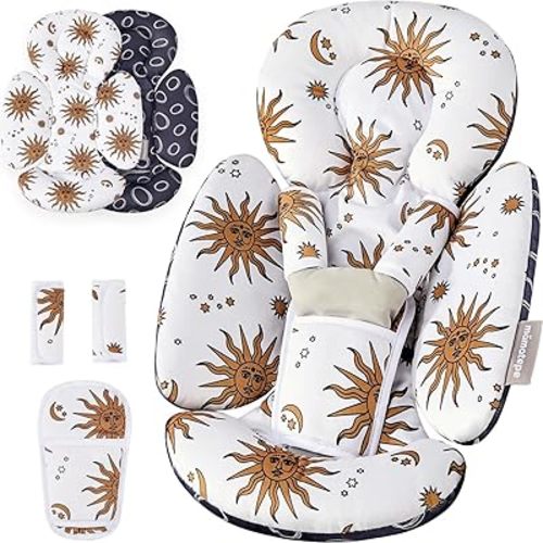 Infant Insert Compatible with 4moms Mamaroo & Graco Swing and Infant Car Seat, Newborn Insert Head & Body Support Cushion, Dual-Sided Design, Fits for Carseats, Strollers, Swings