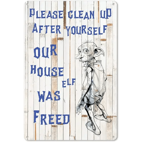 Funny Bathroom Quote Cat Metal Tin Sign Wall Decor - Vintage Please Clean up after Yourself Tin Sign for Toilet Bathroom WC Washroom Decor Gifts for Women Men Friends - 8x12 Inch