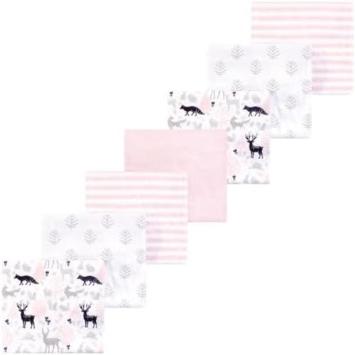 Luvable Friends Little Treasure Flannel Receiving Blankets 7pk