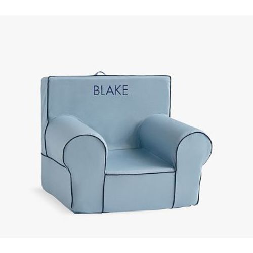 Kids Anywhere Chair, Arona Twill with Navy Piping