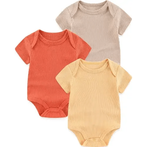 Newborn Baby Boy Girl Bodysuits Short Sleeve Summer Infant Clothes 0-12 Month