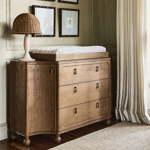 Thurloe Oak Wood Baby Changing Table Topper by Jake Arnold