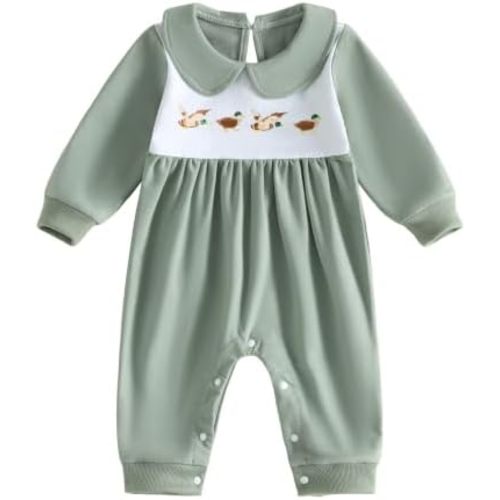 Bagilaanoe Baby Boy Long Sleeve Jumpsuit Romper Hunting Clothes