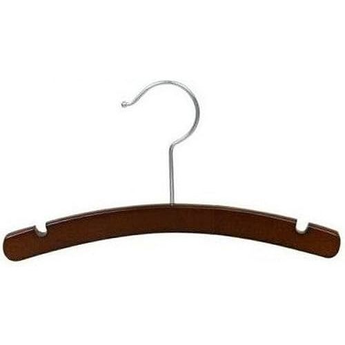 Only Hangers Walnut Wooden Baby Hanger 10" (25)