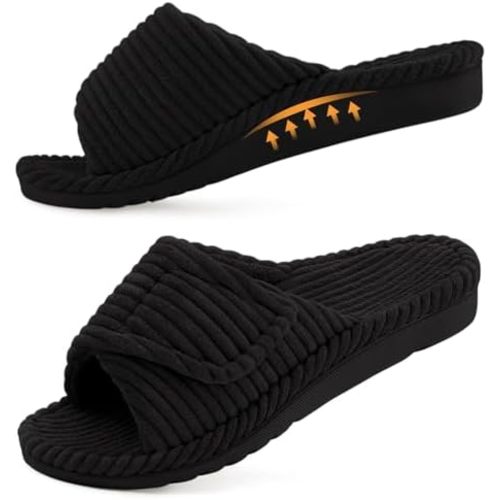 Litfun Orthopedic Slippers for Women Arch Support House Shoes