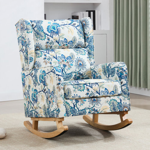 Harriet Bee Solid Wood Rocking Chair & Reviews | Wayfair
