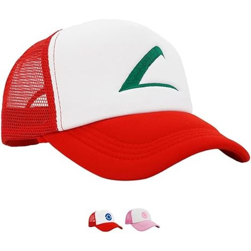 Embroidered Team Trainer Hat for Anime Cosplay Costume, Trucker, Snapback Cap