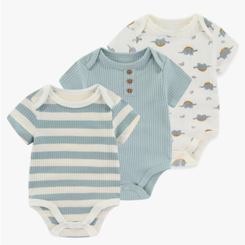 Baby Bodysuit Boy Girl Clothes Soft Newborn Infant Outfit Short Sleeve Romper