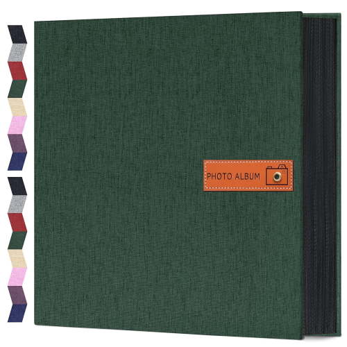 FGCFGC Photo Album 4x6 600 Pockets Photo with Label, Linen Hardcover Photo Albums for Wedding Gifts Baby Memory Travel Anniversary Brithday School, Picture Book with Horizontal & Vertical Photos