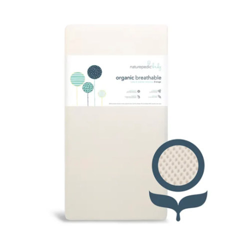 Breathable Organic 2-Stage Baby Crib Mattress
