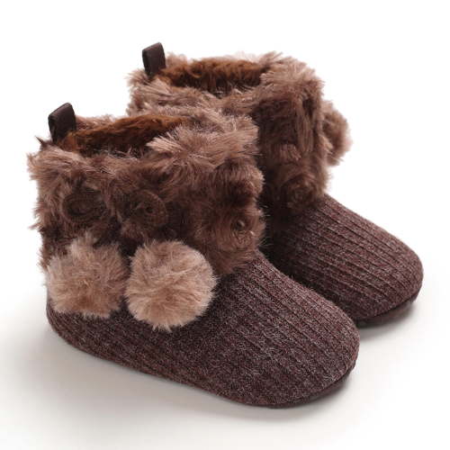Herrnalise First Walker Baby Boys Girls Shoes Infant Toddler Winter Warm Footwear Bowknot Newborn Prewalker Boots Sales