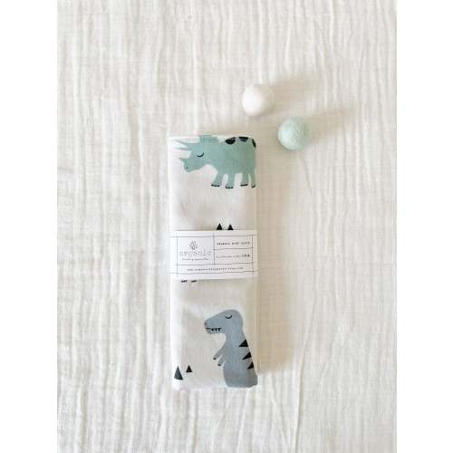 Organic Dinosaur Burp Cloth
