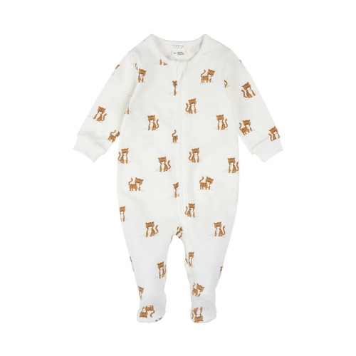 Fitted Stretch Organic Cotton Footie Pajamas