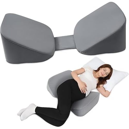 30°Adjustable Pregnancy Pillow – Portable Travel Maternity Pillow Wedge with Washable Cover, Relief Back, Belly & Hip Pressure, Ideal for Side Sleeping Pregnant Women