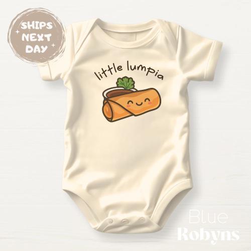 Little Lumpia Baby Bodysuit Filipino Food Lover