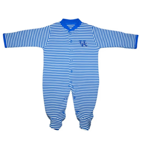 Kentucky Wildcats ROYAL Baby Striped Romper Pajamas - 35010455
