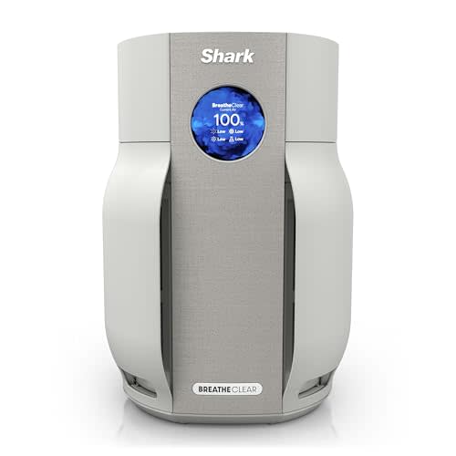 Shark BreatheClear Smart Air Purifier, HP162, Dove | For Living Room, Bedroom, Kitchen, Motion Sensing, HEPA-Exceeding in All Modes, No Filter Changes up to 6 Years