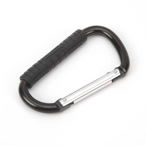 Ozark Trail Aluminum Jumbo Carabiner, 12MM, Comfortable Grip, Mom Hook, Stroller Clip, Grocery Carrier