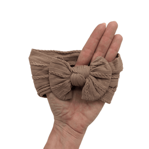 Chocolate Gold Spot Smaller Bow Headband Designed For Babies – Betty Brown Boutique Ltd
