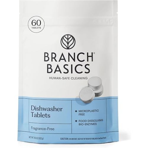 Branch Basics Dishwasher Tablets - 60 Ct | Plastic-Free Dishwasher Pods